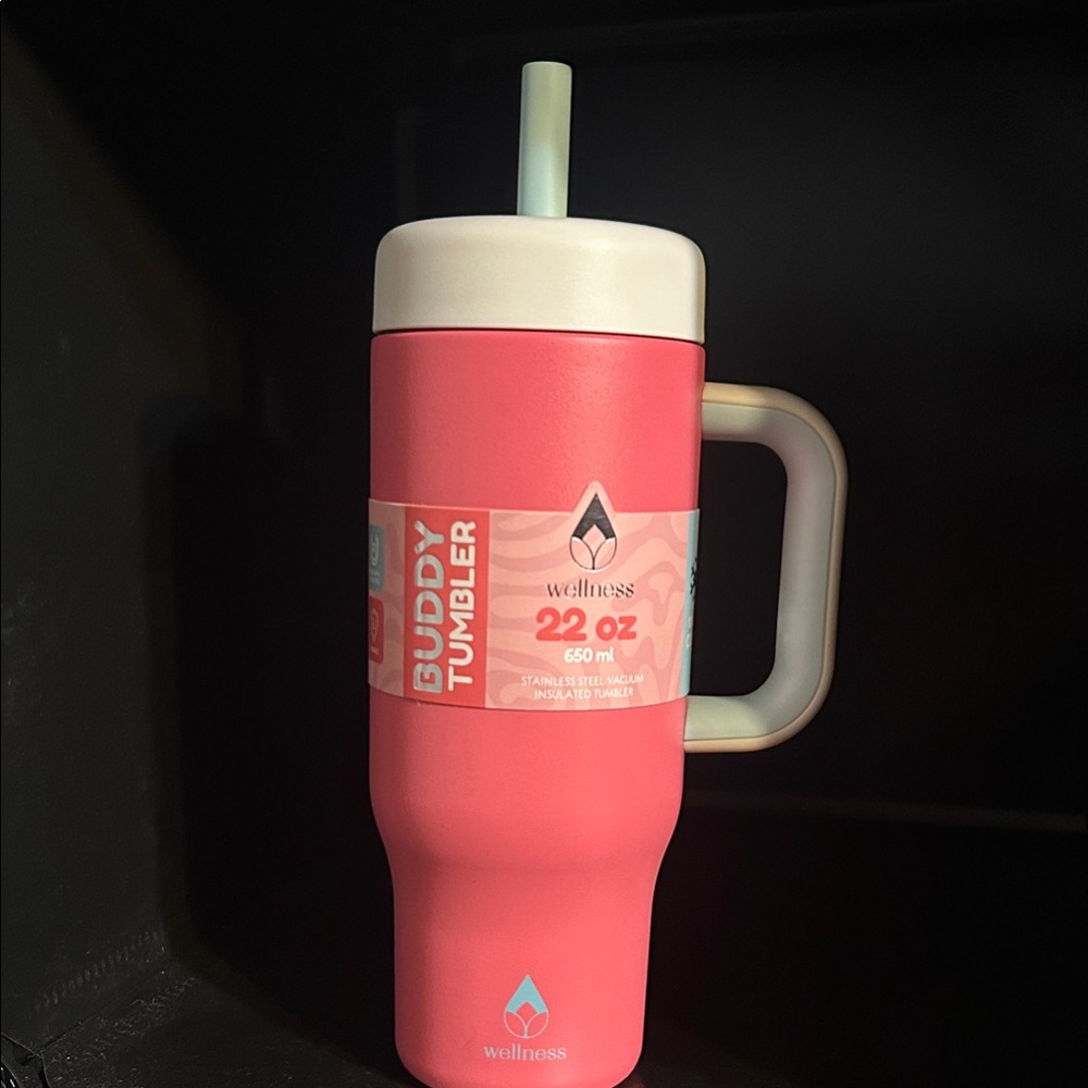 Wellness Pink Buddy Tumbler 22 oz